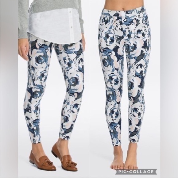SPANX Pants - SPANX Jean-ish Floral Ankle Leggings